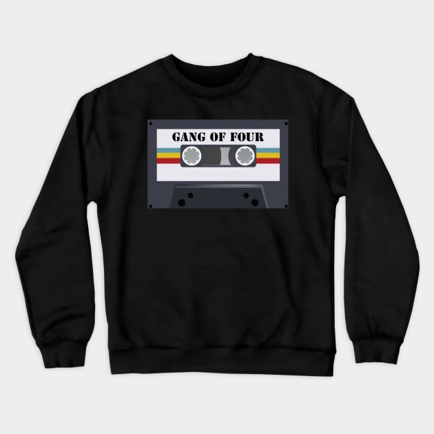 Gang of Four / Cassette Tape Style Crewneck Sweatshirt by Mieren Artwork 